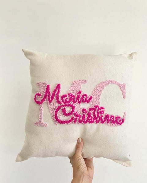 Cojín Chic con Inicial y Nombre