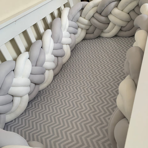 Bumper cama cuna doble 4 hebras