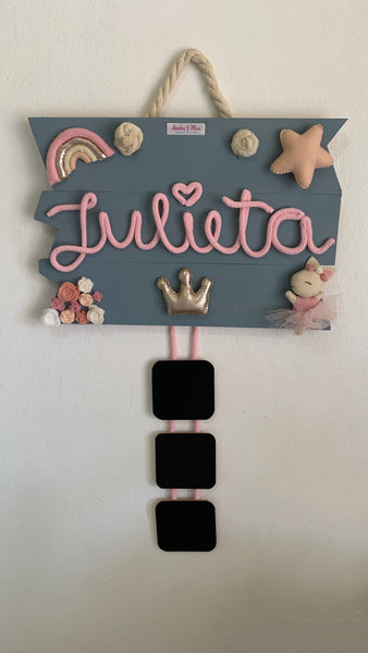 Letrero estilo tablero